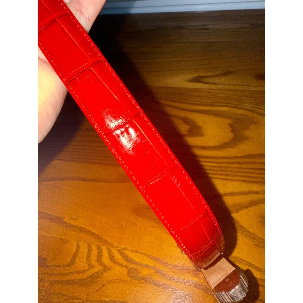 Brighton red croc